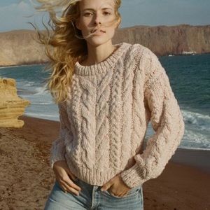 Doen Bee Sweater in Pink Cloud
